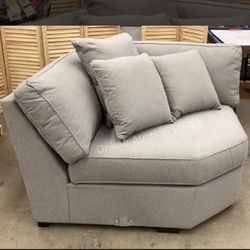 Macy's Radley Grey Corner/Middle Sectional Piece