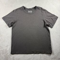 Faherty Sunwashed Organic Cotton Tee Women’s M Charcoal T Gray Shirt Summer#5A