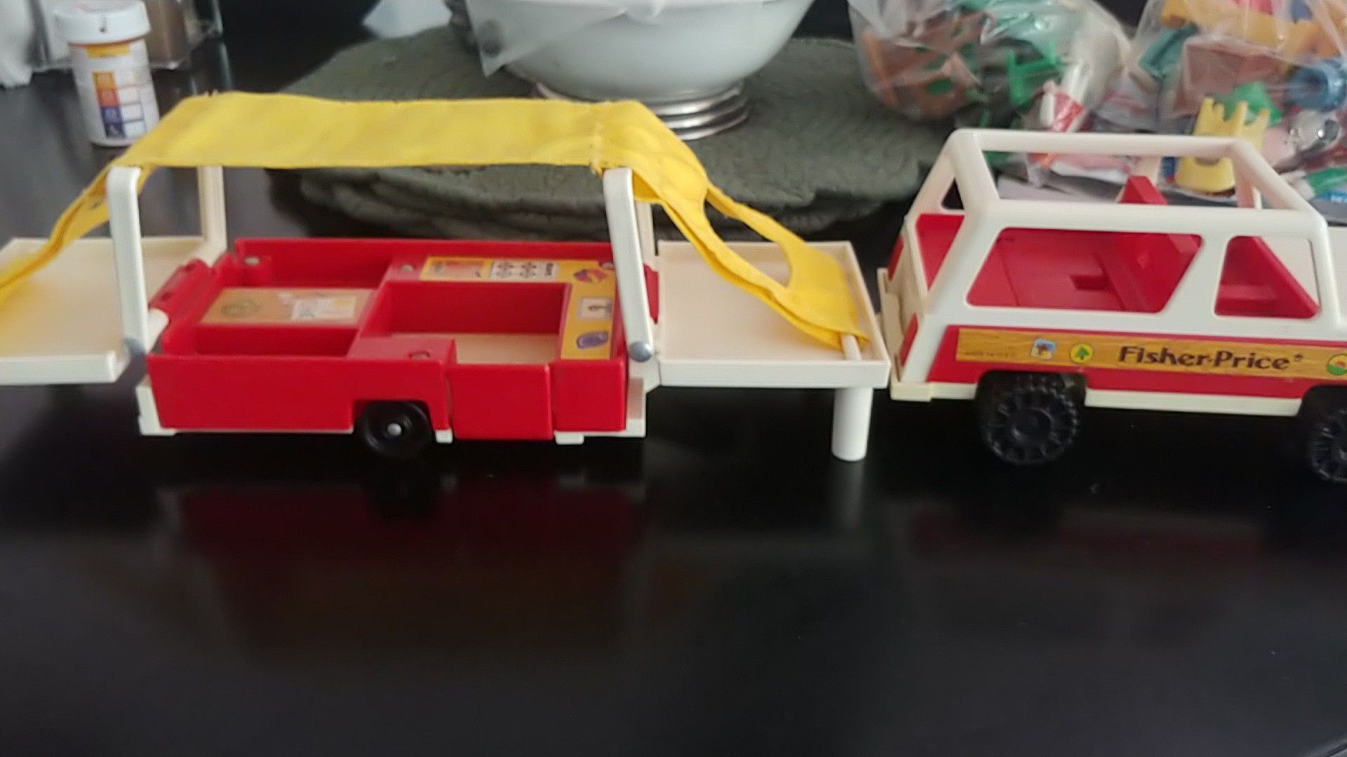 Fisher price jeep and camper
