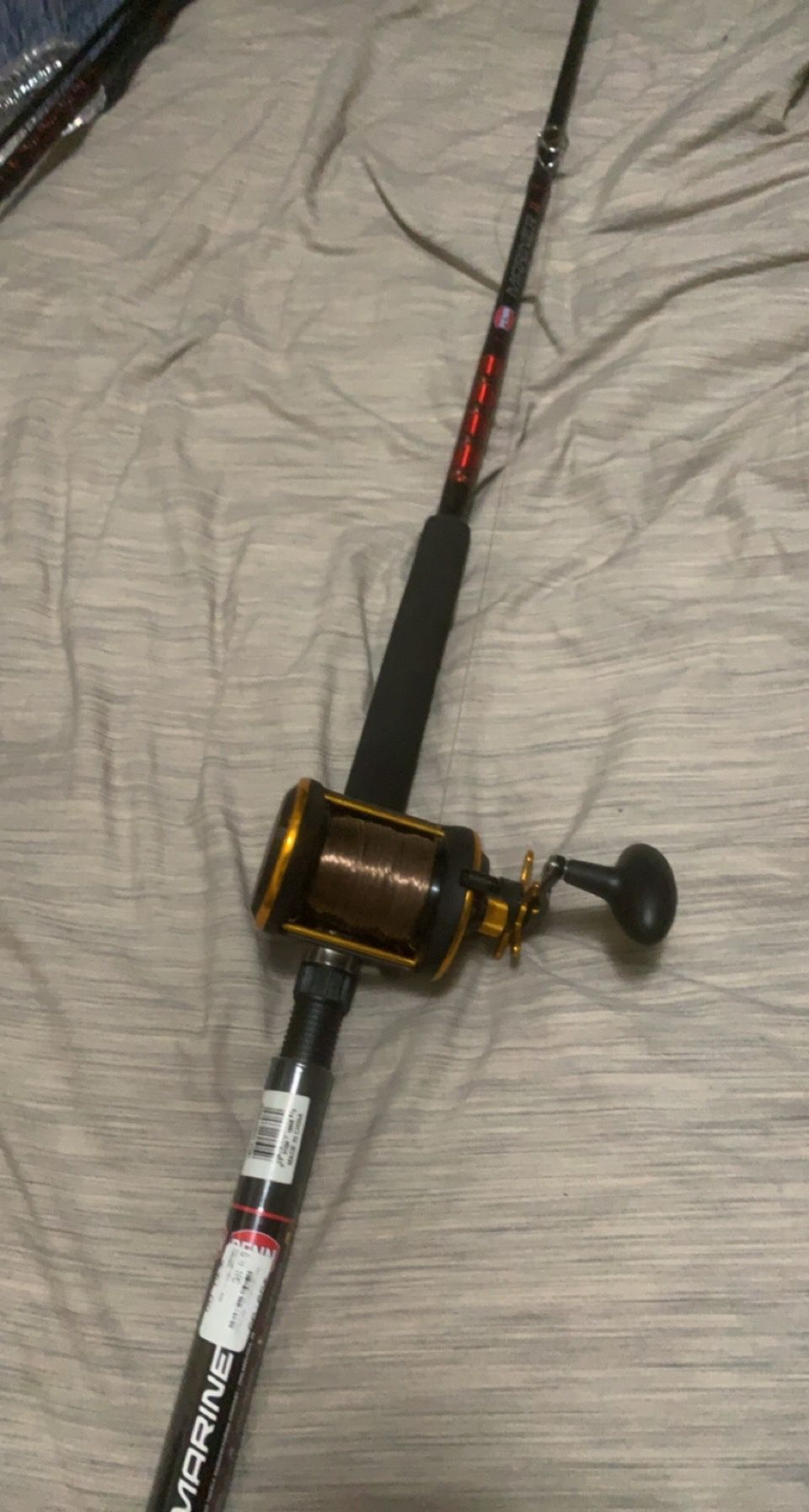 Penn mariner pole with squall 40 reel