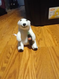Coca cola plush bear vintage