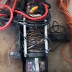 9000 Ib Winch And Hitch Receiver Mount W Remote 