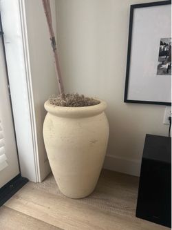 Faux olive tree with planter
