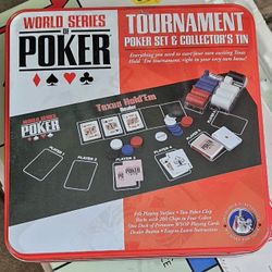 World Series Of Poker Tournament Poker Set & Collector’s Tin