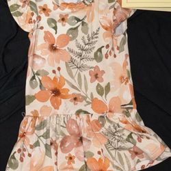 Bamboo Floral Ruffle Bodysuit Dress