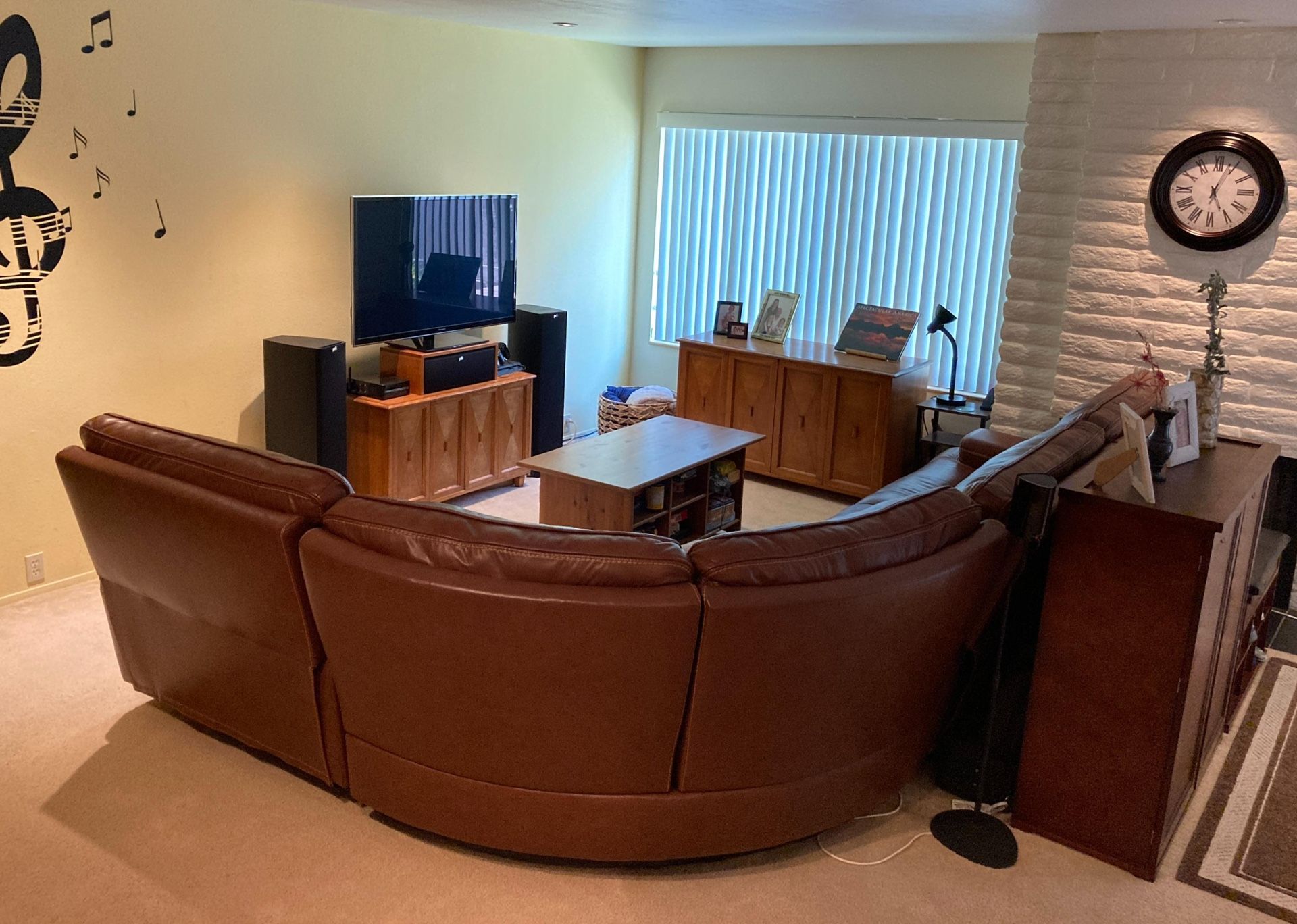 Leather Power Reclining Sectional (possible delivery!)