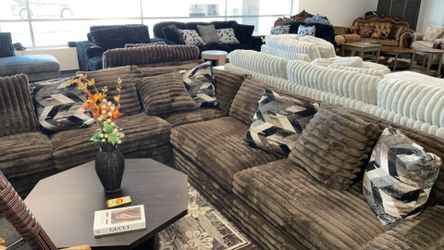Fuzzy Corduroy Couches Comes In Various Configurations And Colors 25-50% Off Everything In Store
