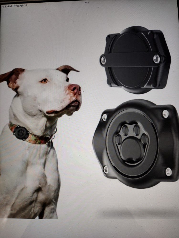 AirTag Dog Collar Holder(2 Pack), FEEYAR 100% Waterproof Air Tag Mount, Hard PC Apple AirTag Holder for Dog & Cat Collars, Ultra-Durable Air Tag Dog C