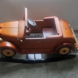 Rocking Wooden Kids Decorative Car