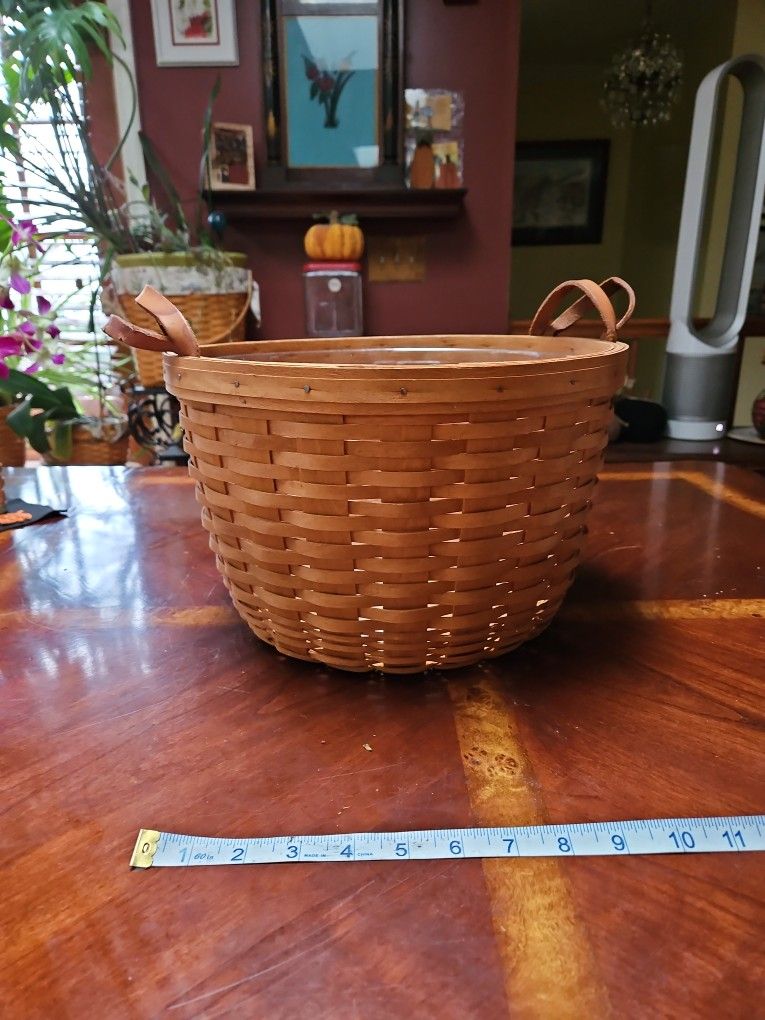 Longaberger Basket 13 Across 8 1/2 Tall