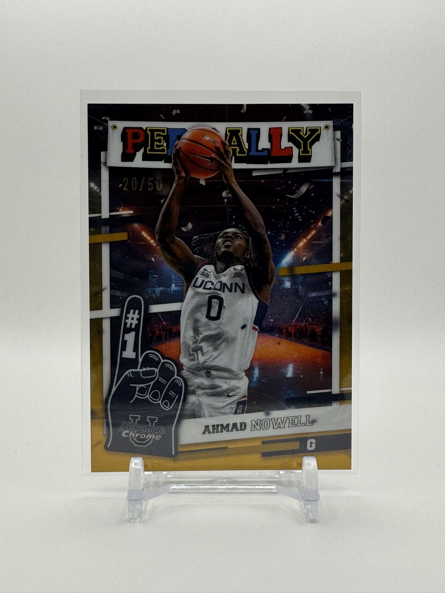 2024 Topps Bowman U Ahmad Nowell Pep Rally Gold /50