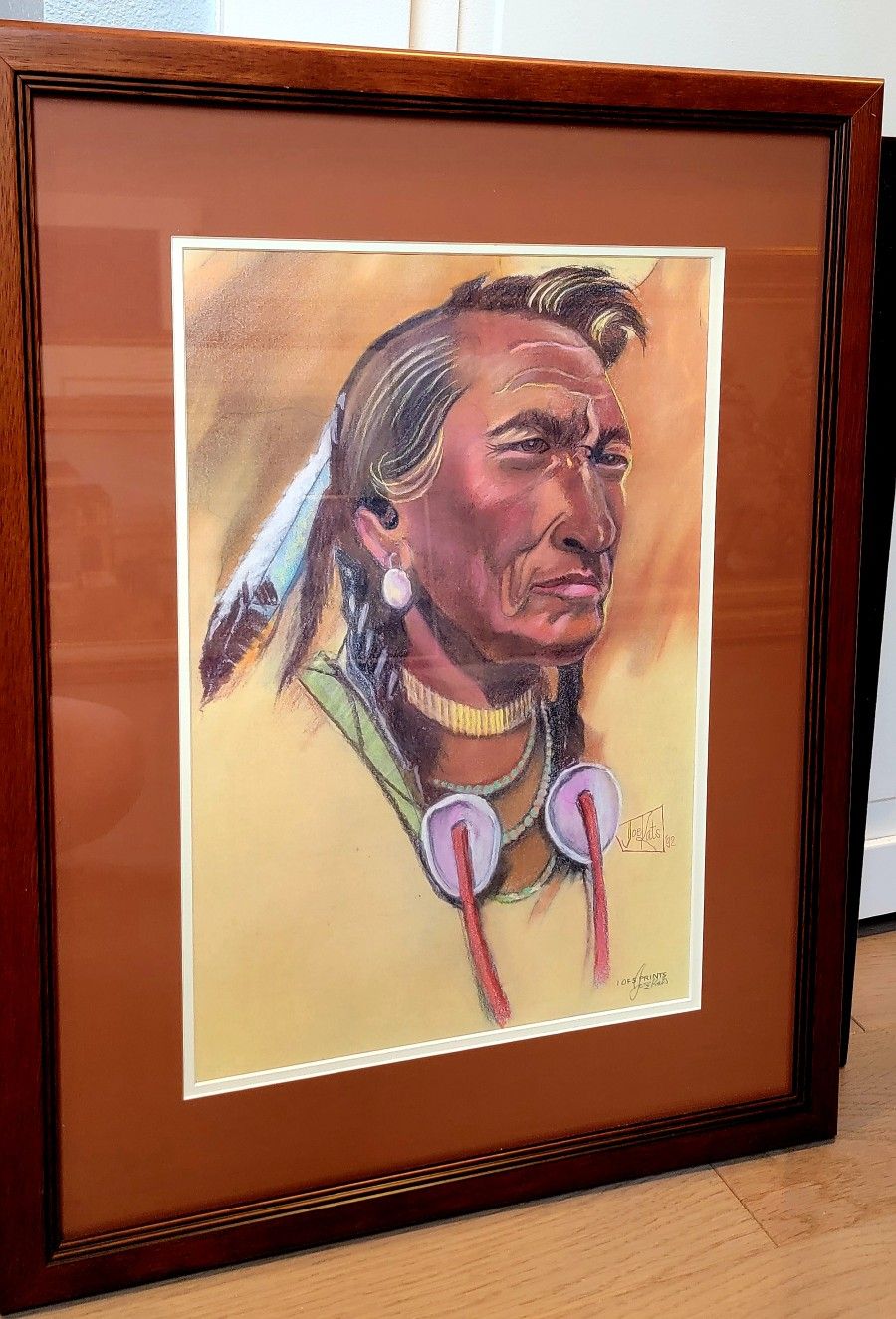 Native American portraits by Joe Kats, prints, signed , 2 of 3 portraits numbered 1 of 10 ,