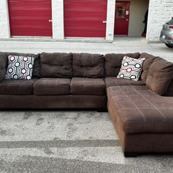 Ashley Furniture Brown L Shaped Sectional*FREE DELIVERY 🚚 