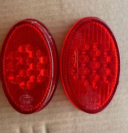 vw beetle 56-61 glass tail light lenses (1 pair)