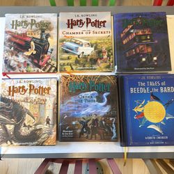 Harry Potter Illustrated Books + Tales of Beedle the Bard