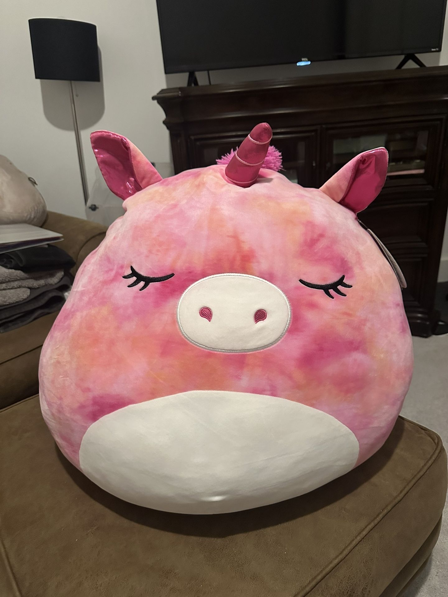Henley Pink Unicorn Pegasus Squishmallow 24 Inch GIANT