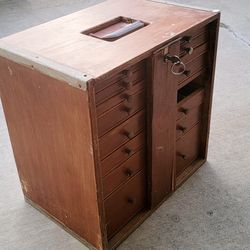 Vintage Wood Dental Box