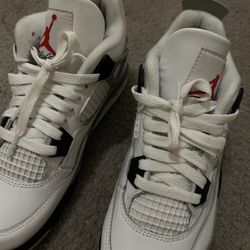 jordan 4 white cement shoes.