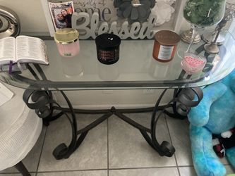 Rod Iron Entry Way Table