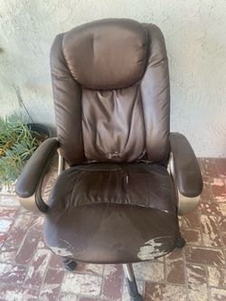 Free office chair, curtain rods
