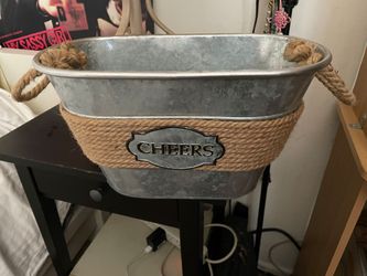 Metal Cheers Beverage Tub / Basket