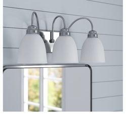 Three Light Vanity Bar Brushed Nickel