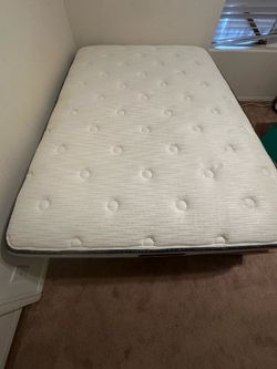 Full Bed Frame + Spring Mattress