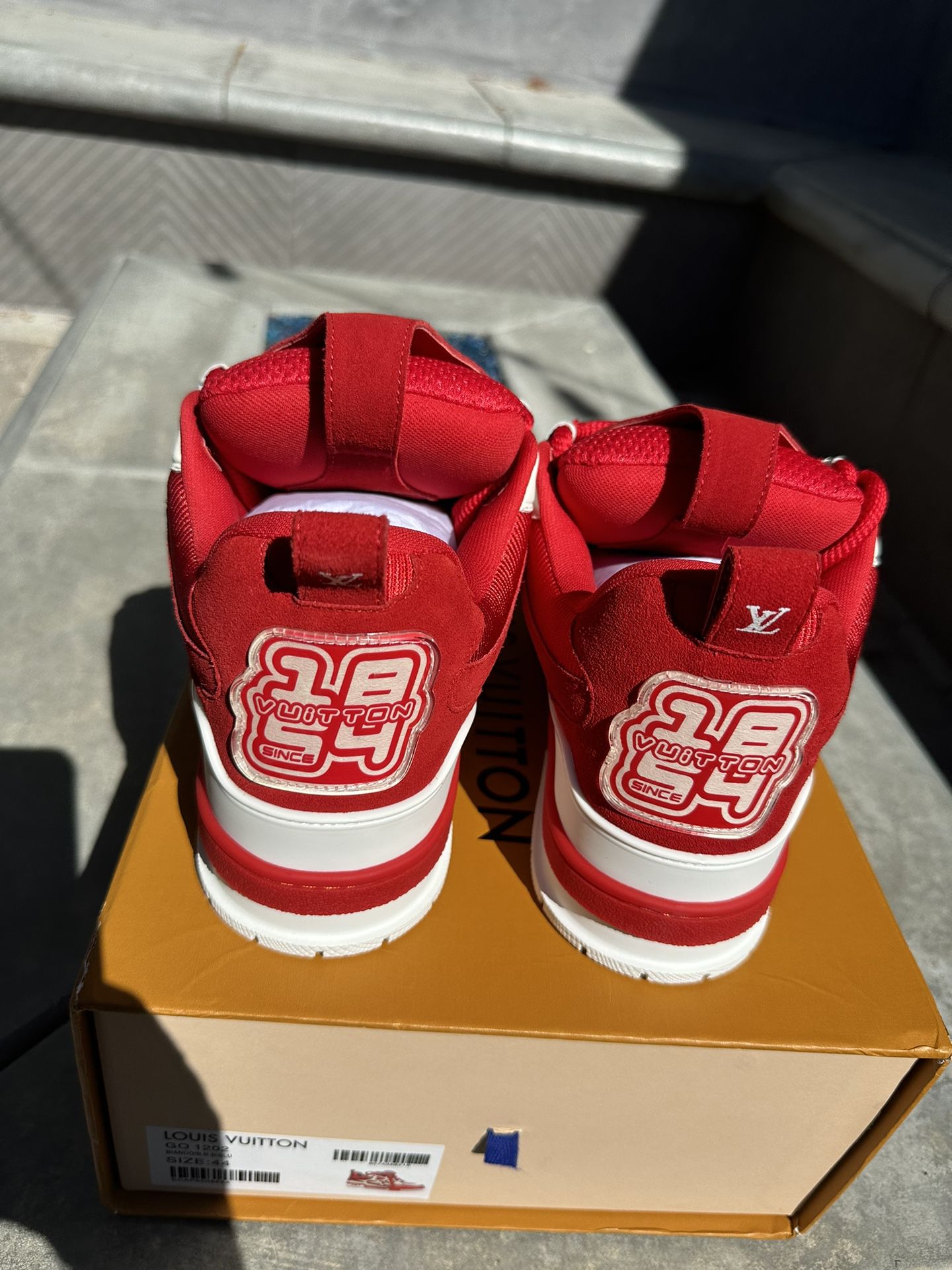 Louis Vuitton Red Suede Sneakers for Sale in Oceanside, CA - OfferUp