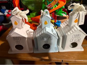 Rae Dunn bird houses