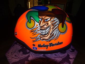Harley-Davidson Men's Shoei Orange Motorcycle Helmet XL Pascal Picotte