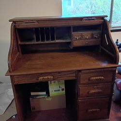 Oak Rolltop Desk