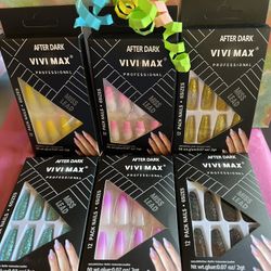 Long Sassy Nails Lot Of 6 Sets!