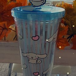 Cute And Adorable 24oz Cinnamoro Tumbler With Straw 