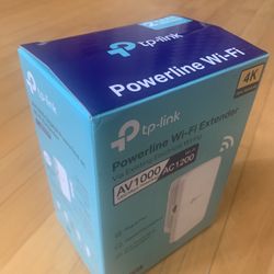 TP-link Powerline Wi-Fi Extender TL-WPA7617 Kit AV1000 AC1200 Gigabit Ethernet Adapter Like New Open Box 
