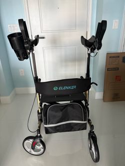 Elenker Upright Walker / Stand-Up Rollator – Like New Condition