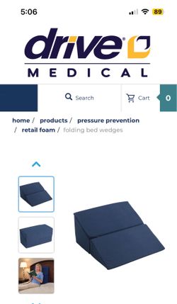 Drive Medical bed wedge- folding