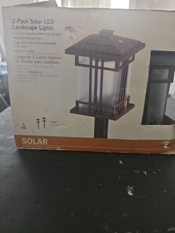 2-pack Solar Led Landscape Lights Garden 