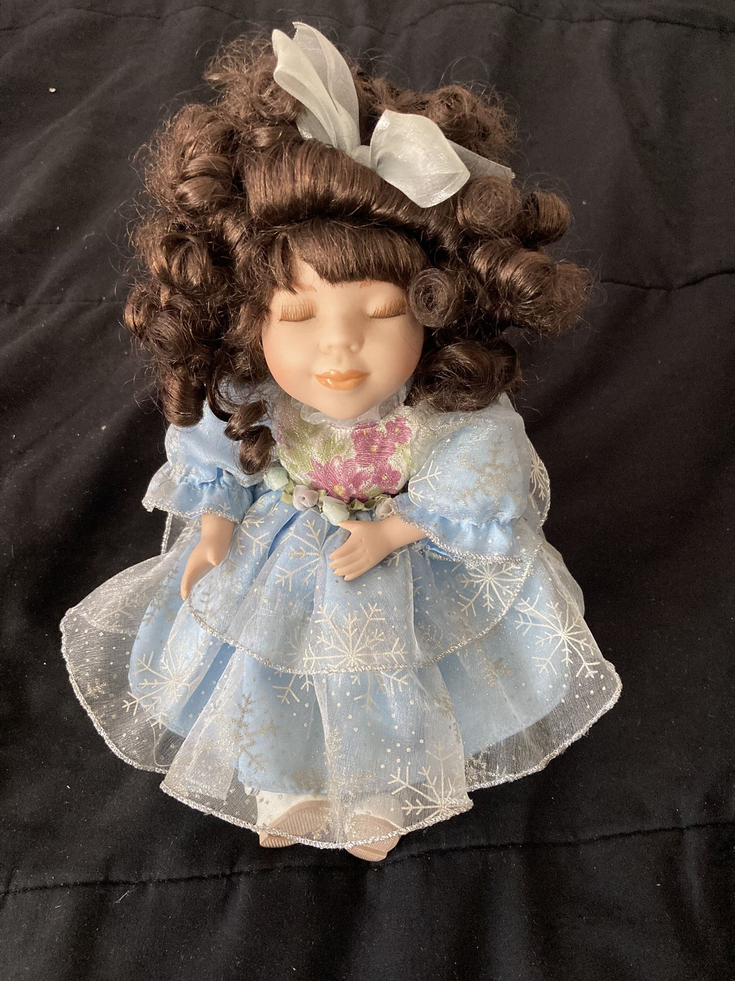 Antique Porcelain Music Windup Doll