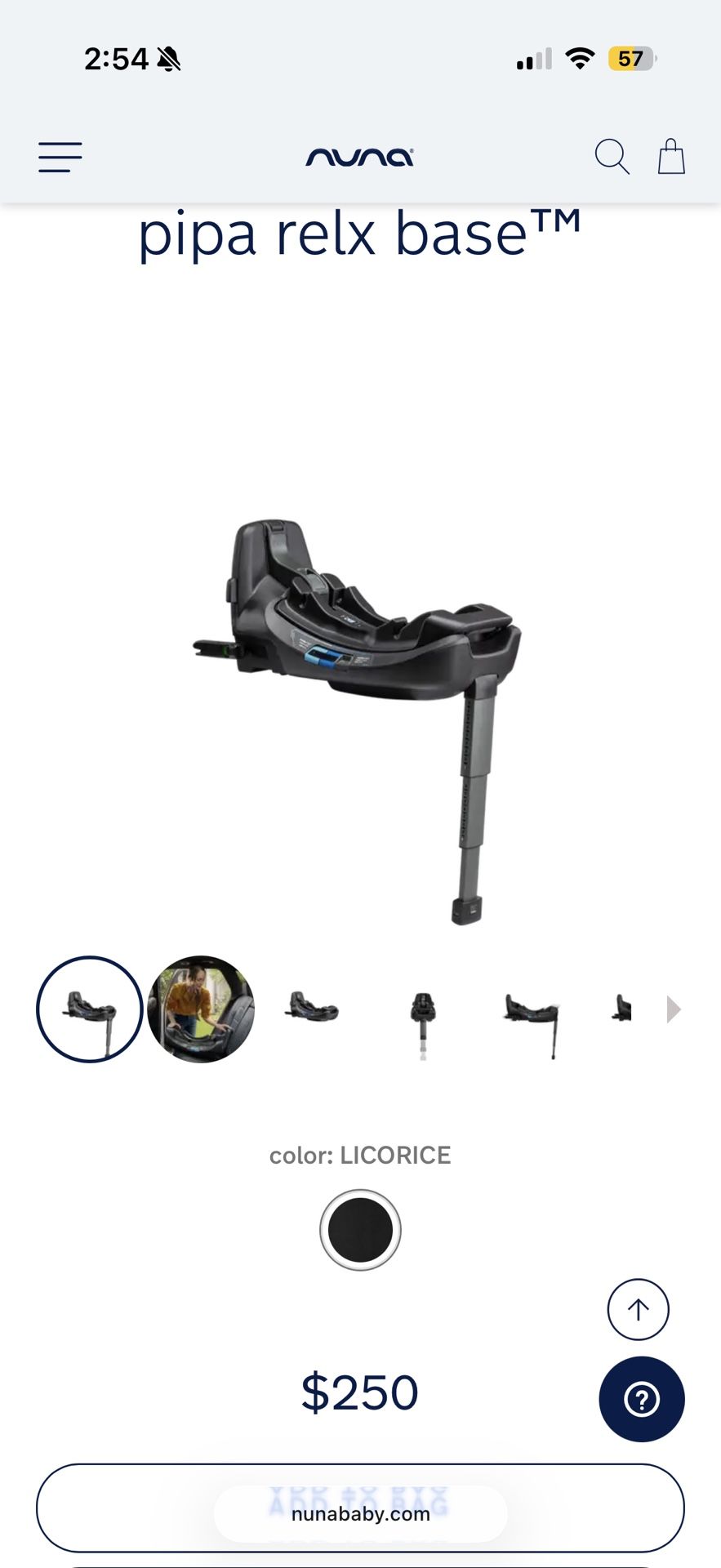 Nuna Pipa Relx Car Seat Base