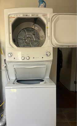 GE Stackable Washer & Gas Dryer — 4 Years Old — $675 OBO