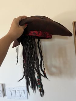Disney Pirate Hat With Braids Jack Sparrow