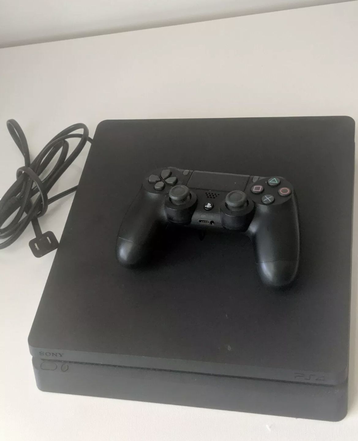 Sony PlayStation 4 (PS4) Slim 500GB Console (Black) with Controller