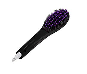 NEW! Pure-Straight Magic Anti-Scald Hair Straightening Brush with Negative Ions, Black