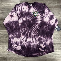 Men’s Mighty Ducks Spirit Jersey Purple Tie Dye Shirt 