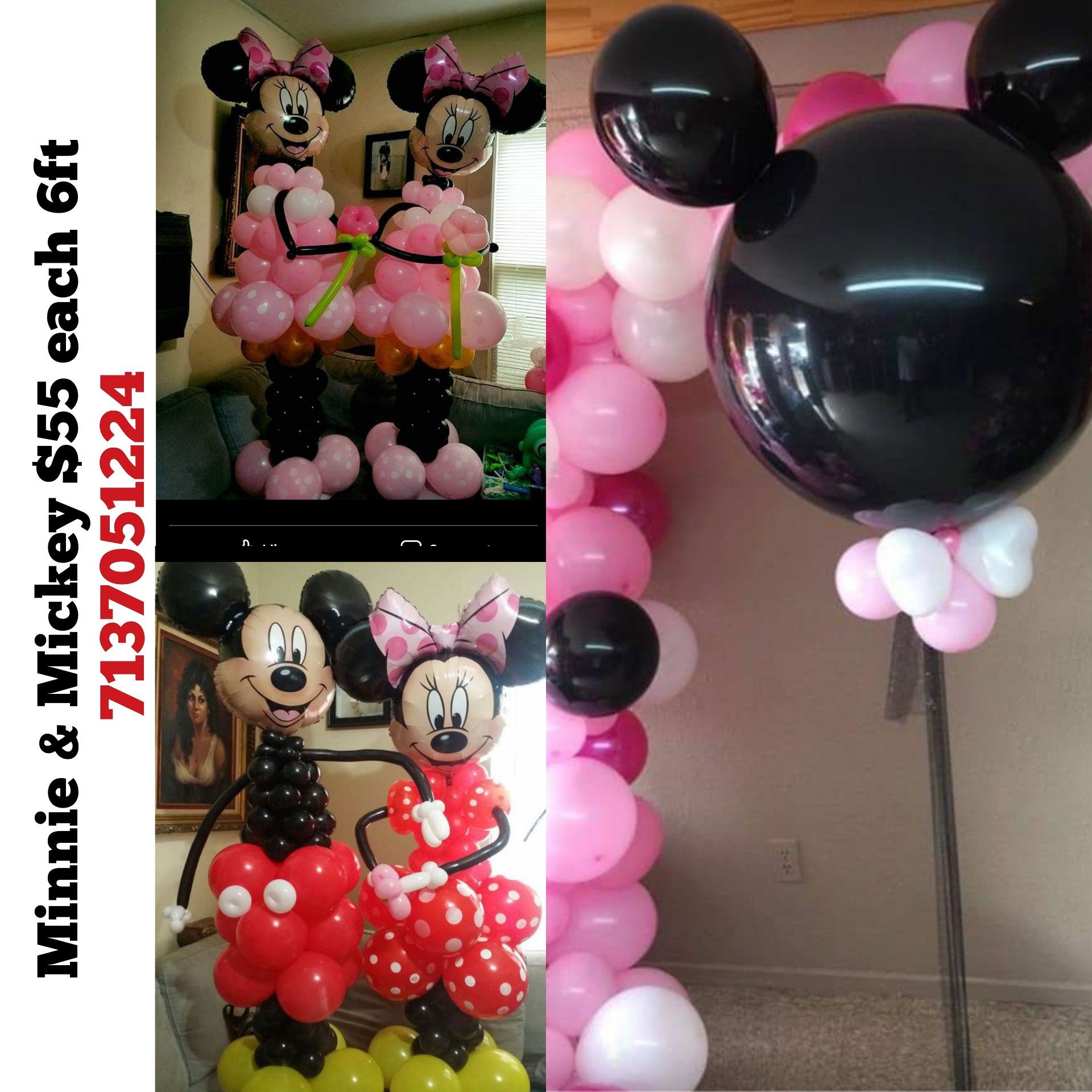 Balloon Minnie or Mickey