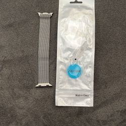  Grey Metal Apple Watch Band