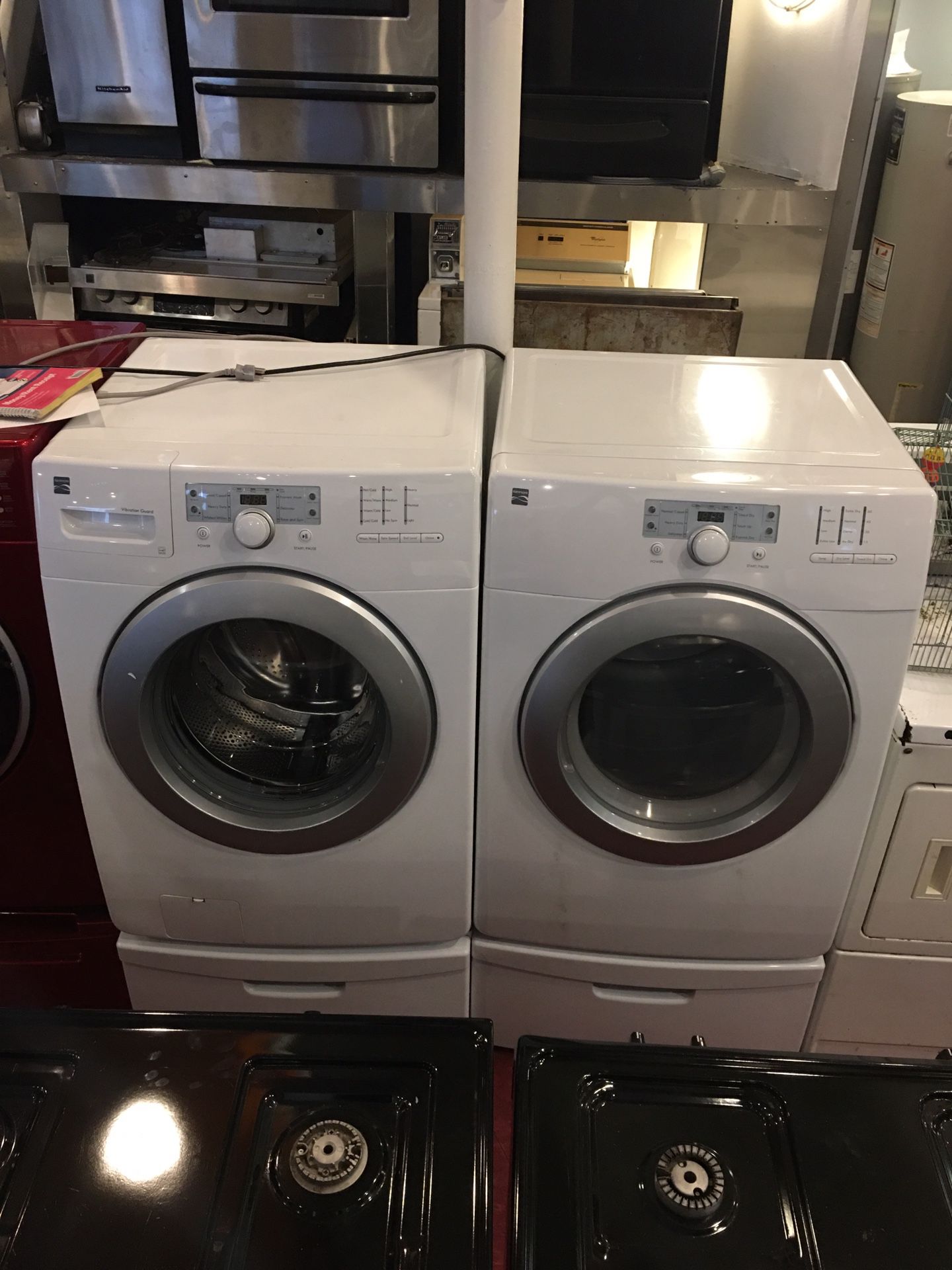 Kenmore white washer and dryer