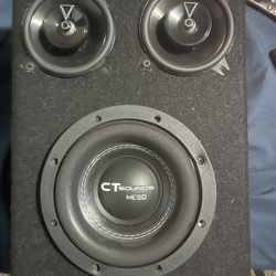 6.5” CT Sounds Meso Subwoofer And 2- 4” DD Audio Speakers