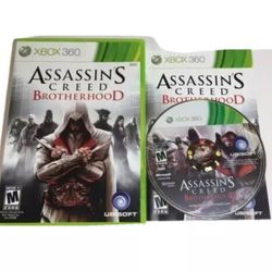 ASSASSIN'S CREED: BROTHERHOOD (XBOX 360, 2010) GAME COMPLETE with MANUAL TESTED