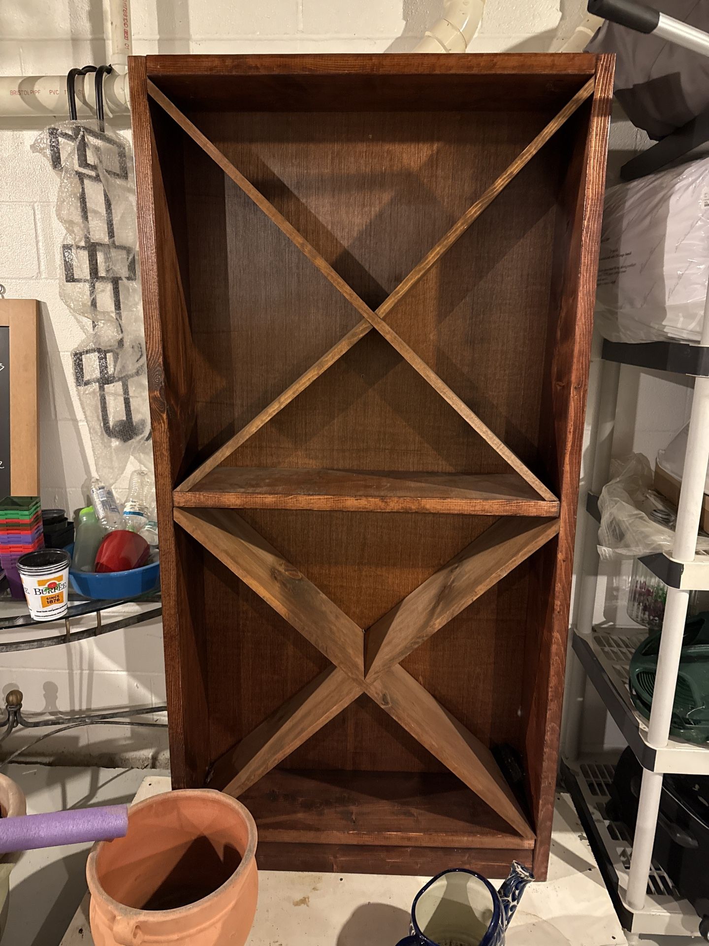 Wood Very Well Built Wine Rack 3x6 Tall